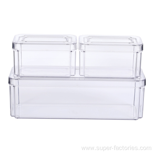 Plastic Container For Food Storage With Lid